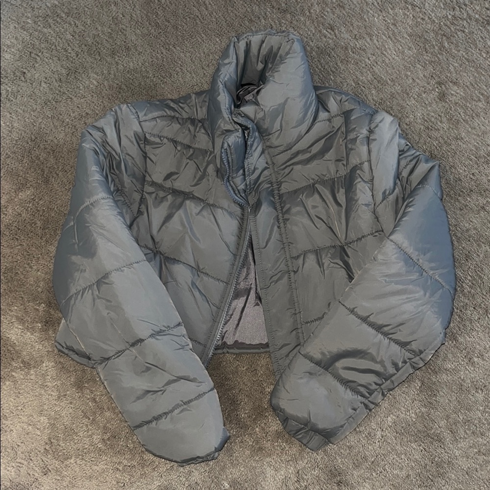 SHEIN Gray Puffer Jacket